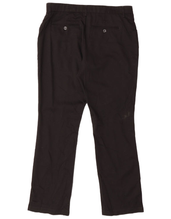 Pantaloni casual drepti pentru femei Lee Total Freedom US 14 XL W34 L31 Negri