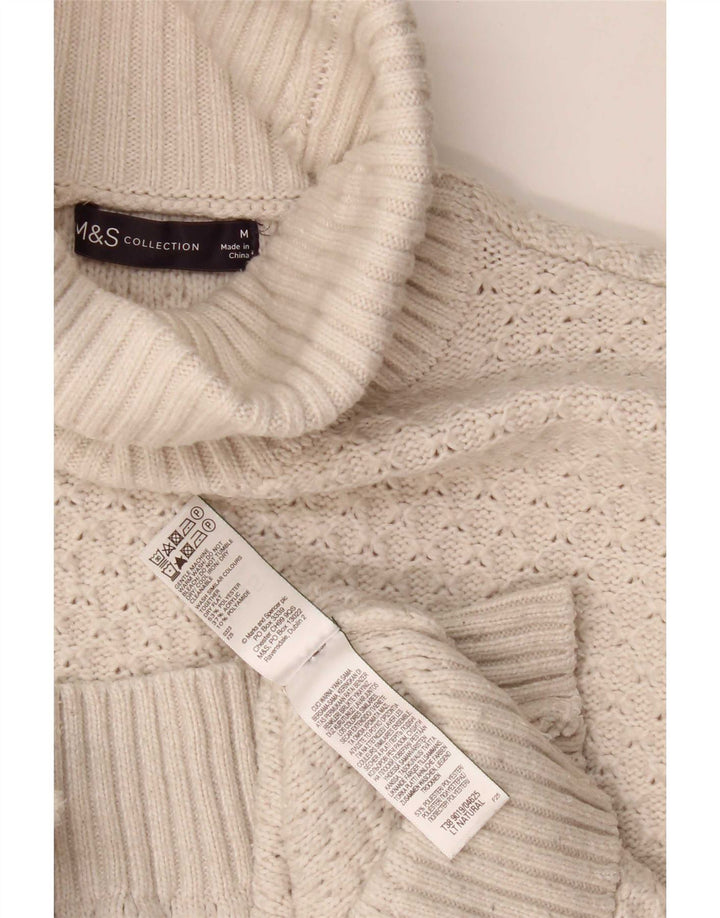 Pulover pentru femei Marks & Spencer cu gât rulat, UK 14 Bej mediu