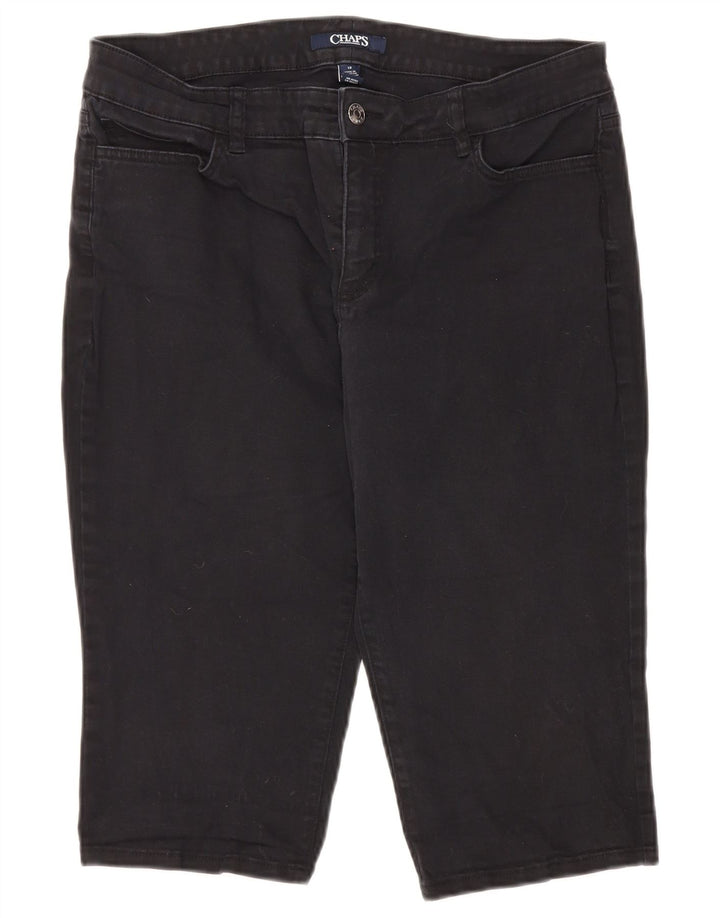 Bermude pentru femei CHAPS US 12 Large W34 Bumbac negru