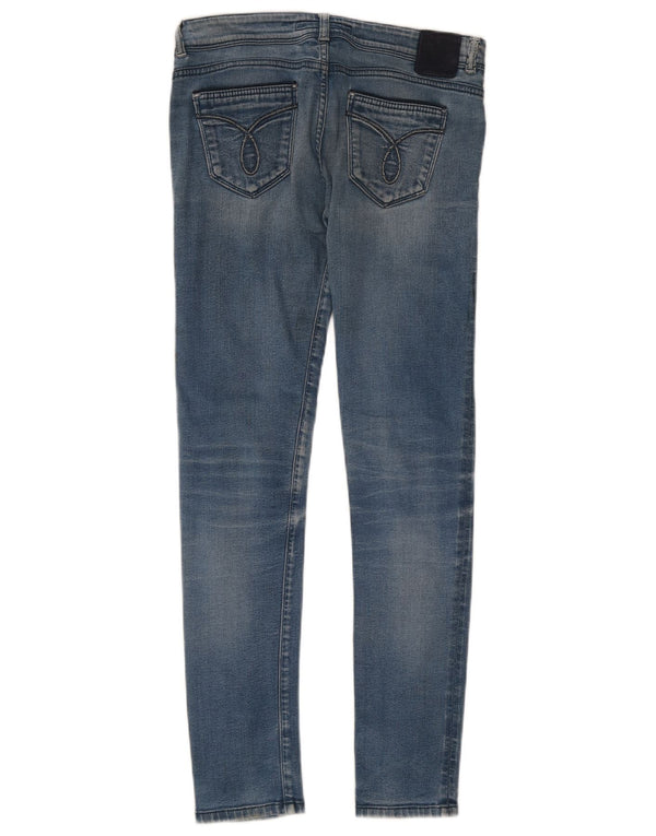 Blugi skinny pentru femei Calvin Klein W28 L30 Bumbac albastru