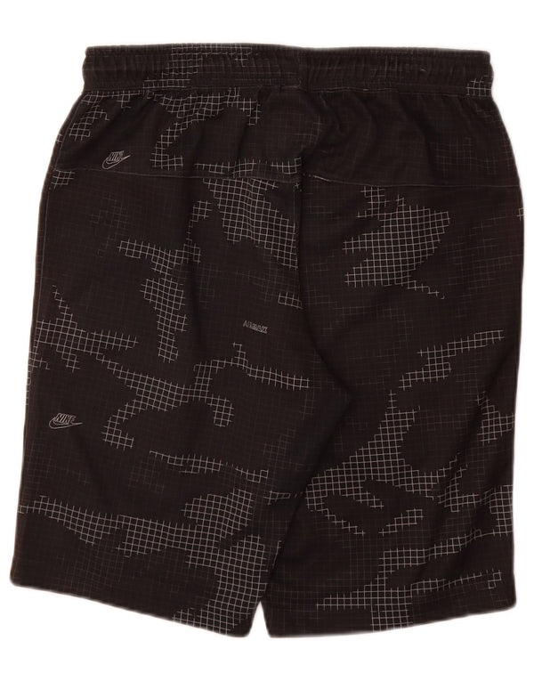 Pantaloni scurți sport Nike pentru bărbați, medii W32 L10, poliester de camuflaj negru