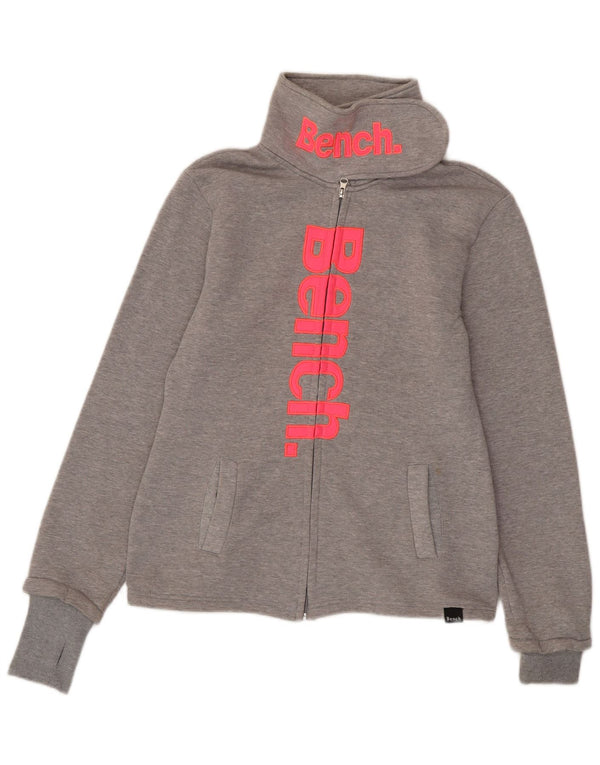 Jachetă de trening cu grafic pentru femei Bench UK 18 XL bumbac gri