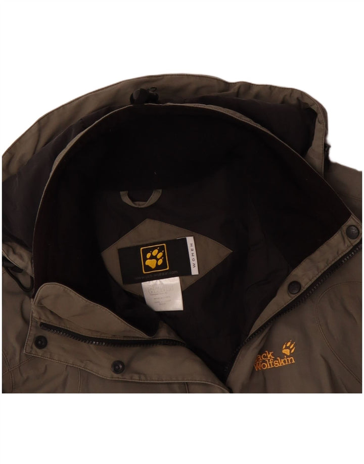 Jachetă de vânt pentru femei JACK WOLFSKIN UK 12 Medium Bej Colorblock