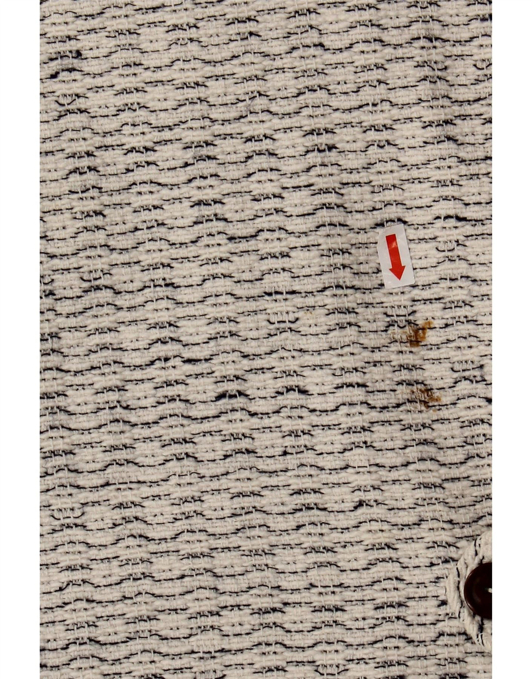 Vestă vintage pentru bărbați, albă medie, cu pete