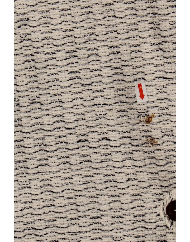 Vestă vintage pentru bărbați, albă medie, cu pete