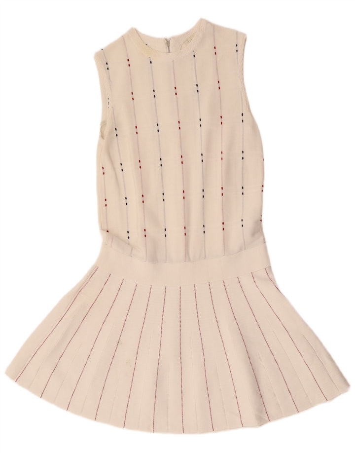 Rochie pentru femei Ted Baker, fără mâneci, cu talie căzută, Mărimea 1 XS, cu dungi albe