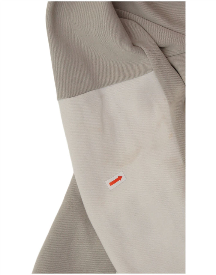 Pulover NIKE pentru băieți, cu fermoar, 13-14 ani, XL, bumbac color bloc, gri