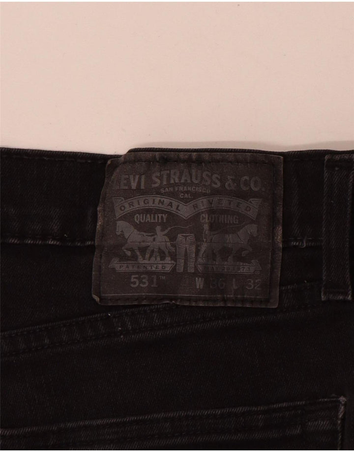 Blugi Levi's 531 Slim pentru bărbați W36 L32 bumbac negru