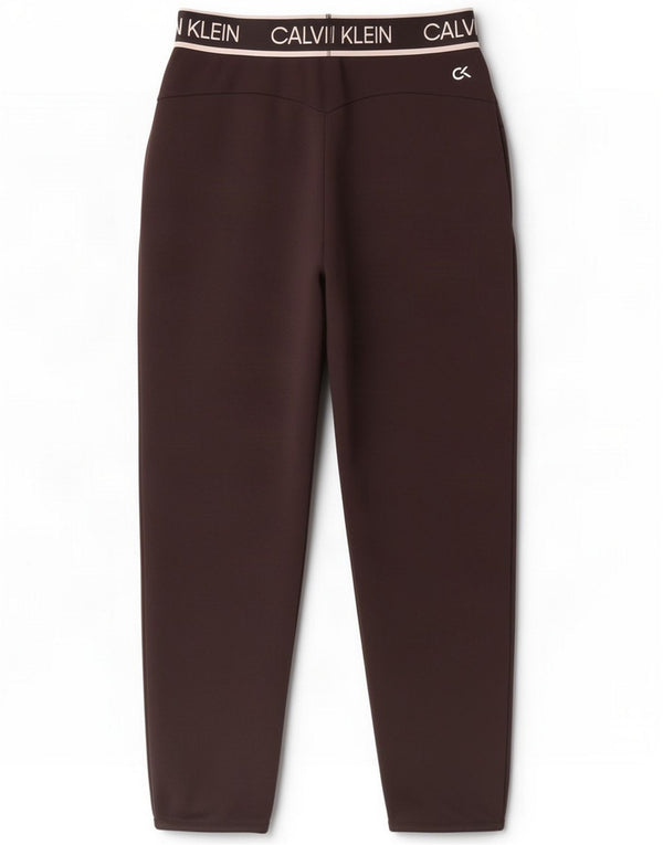Calvin Klein Womens Graphic Trening Pantaloni UK 10 Small Black Viscose
