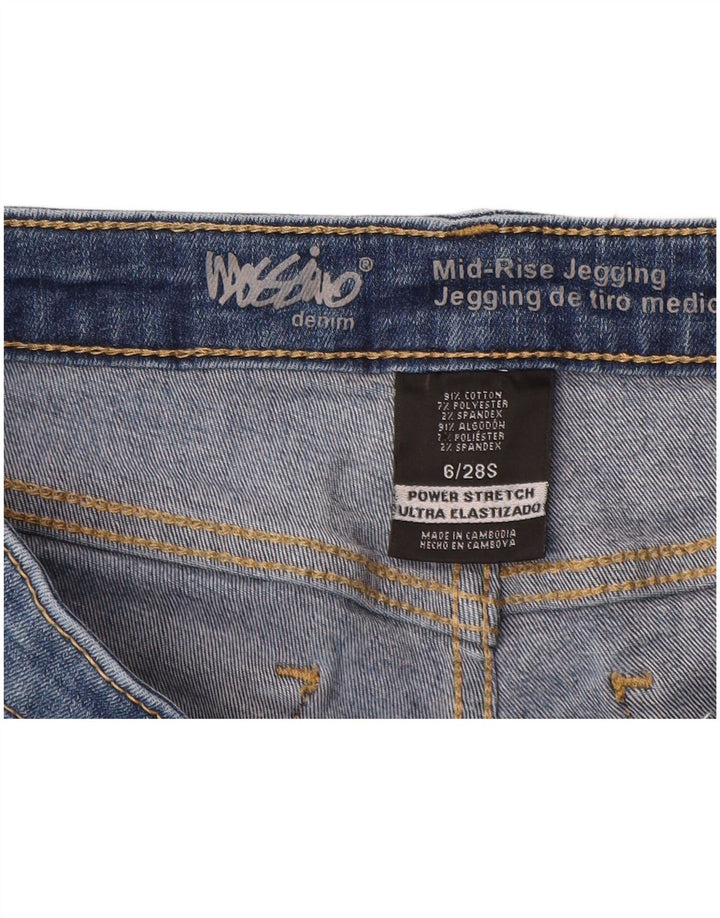 Blugi skinny pentru femei cu talie medie Mossimo US 6 Small W28 L27 Bumbac albastru