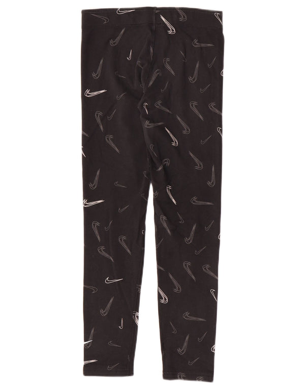 Leggings grafic pentru fete Nike 13-14 ani XL bumbac negru