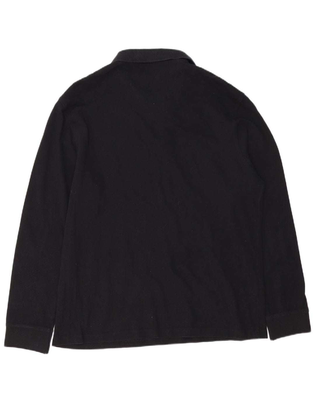 BARBOUR Tricou polo cu mânecă lungă pentru bărbați 2XL bumbac negru