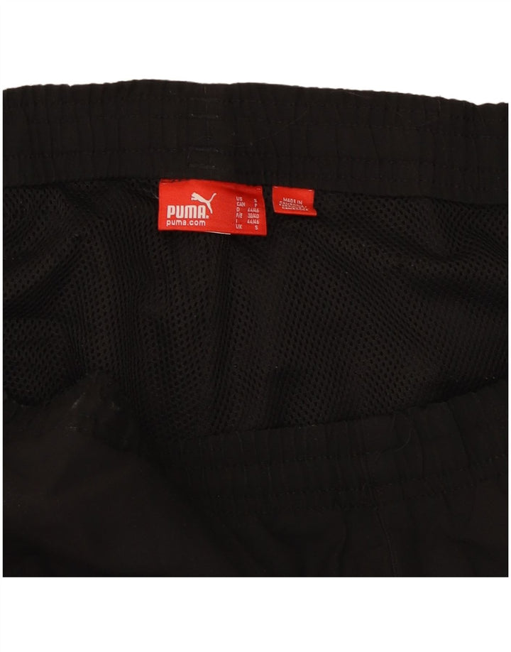 Pantaloni de trening grafic PUMA pentru bărbați, mici, negri