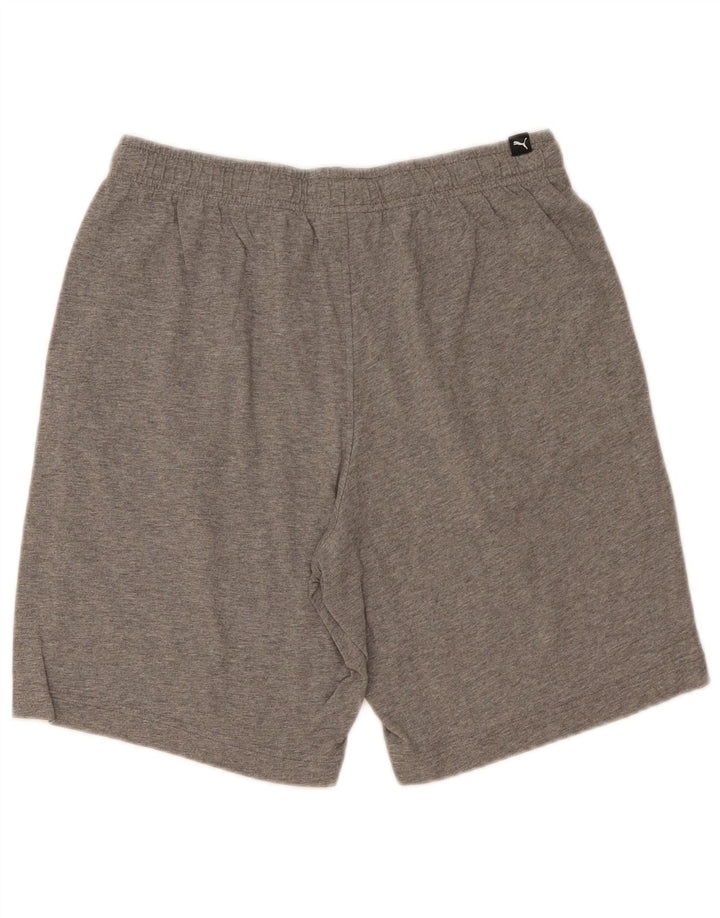 Pantaloni scurți sport Puma pentru bărbați, bumbac, gri mediu