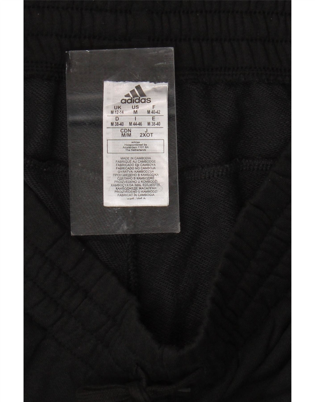 Pantaloni de trening grafic pentru femei ADIDAS Pantaloni de jogging UK 12/14 Medium Black
