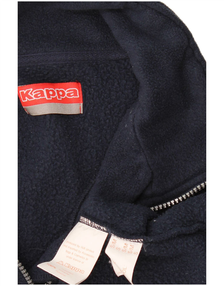 Pulover pentru bărbați KAPPA, cu fermoar și gât, din lână, poliester mic, albastru