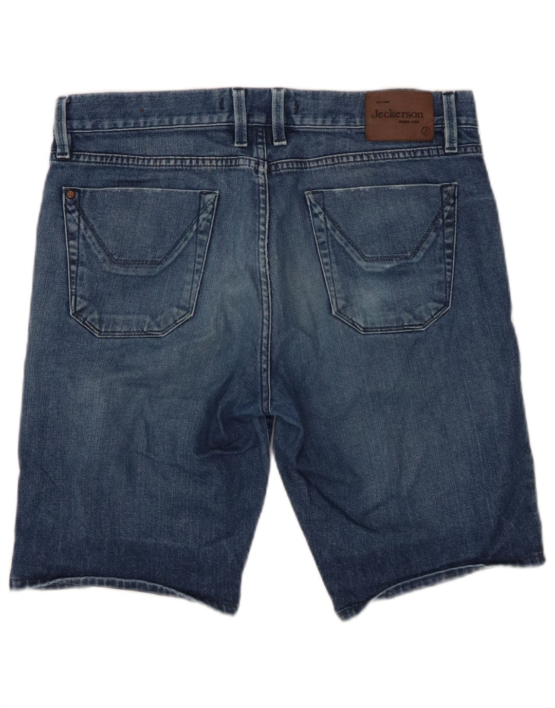 Pantaloni scurți din denim pentru bărbați JECKERSON W34, mare, albastru, bumbac