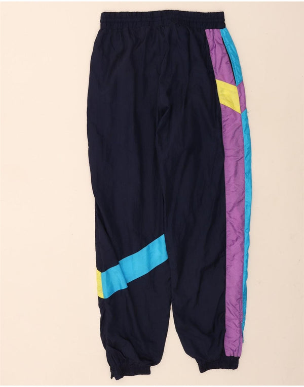 Pantaloni de trening pentru bărbați vintage Pantaloni de jogging mari, bleumarin, color block