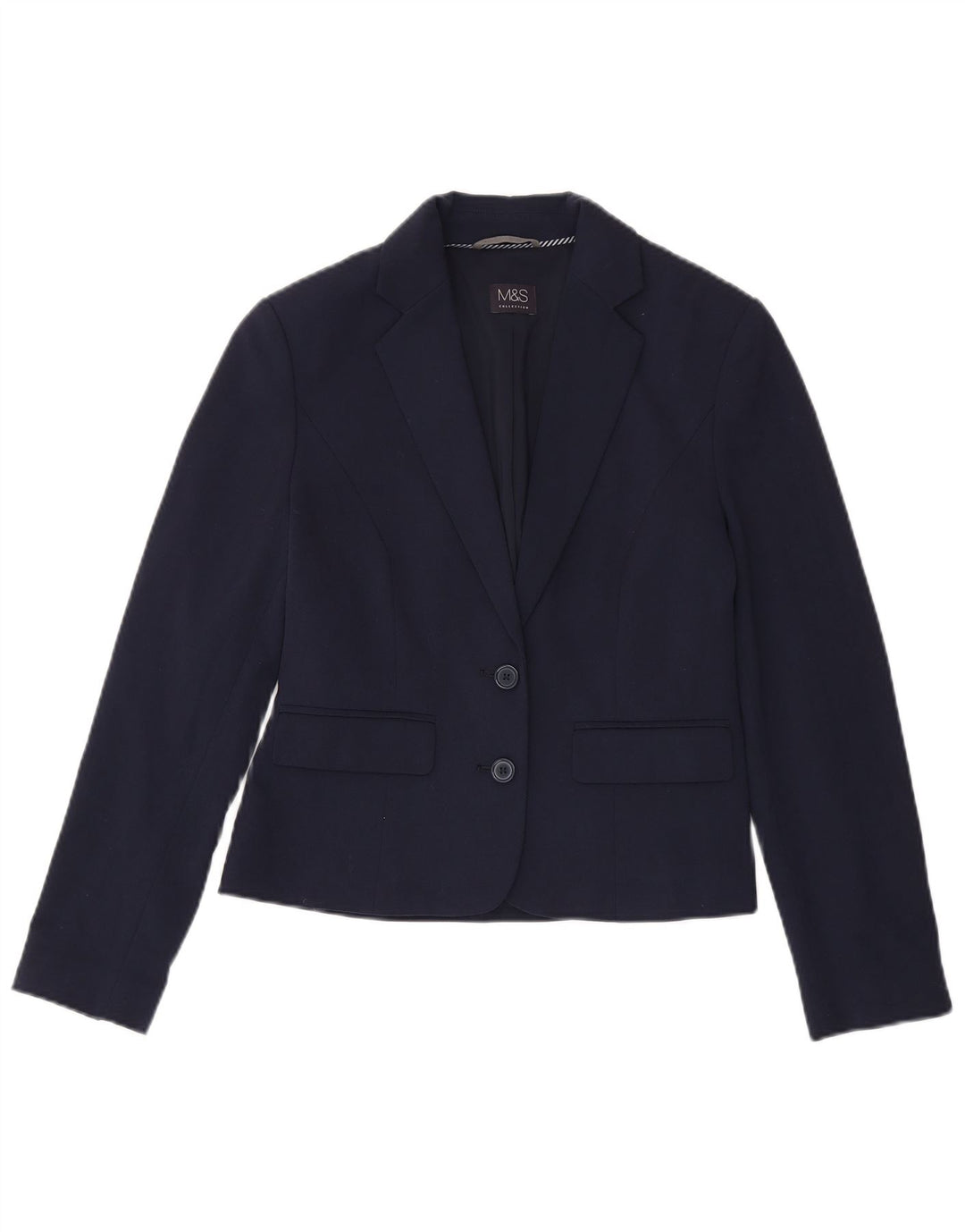Jachetă pentru femei Marks & Spencer cu 2 nasturi, UK 8, bleumarin, mic