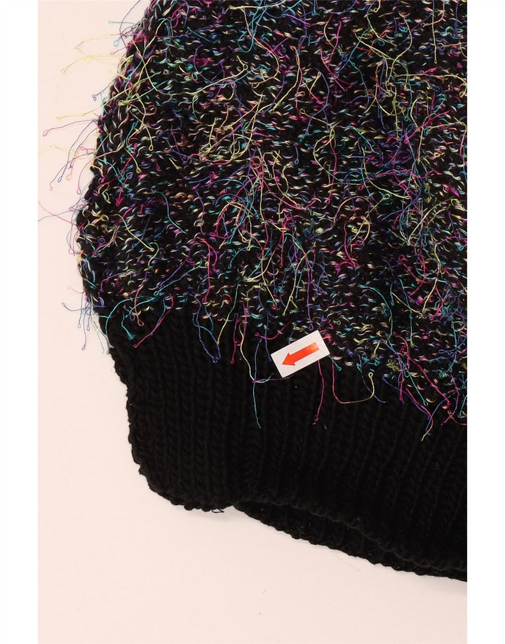 Pulover vintage pentru femei cu gât țestoasă supradimensionat, UK 18 XL, multicolor