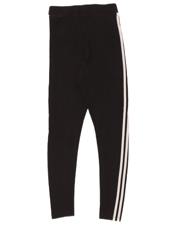 Leggings pentru femei ADIDAS UK 8 mic bumbac negru