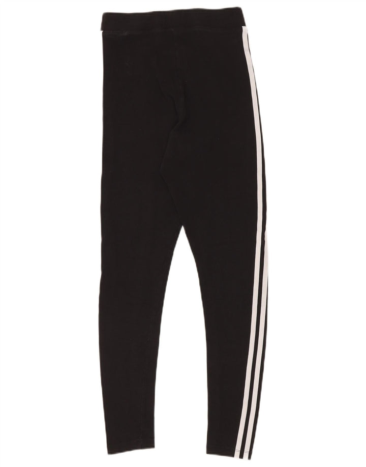Leggings pentru femei ADIDAS UK 8 mic bumbac negru