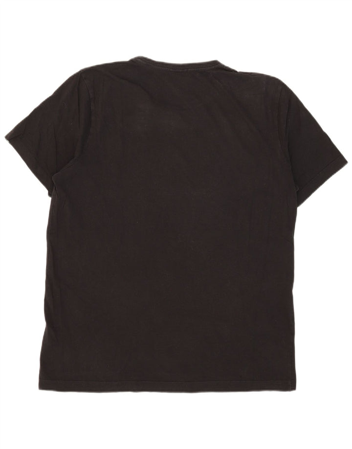 Tricou grafic Puma pentru bărbați Top mare din bumbac negru
