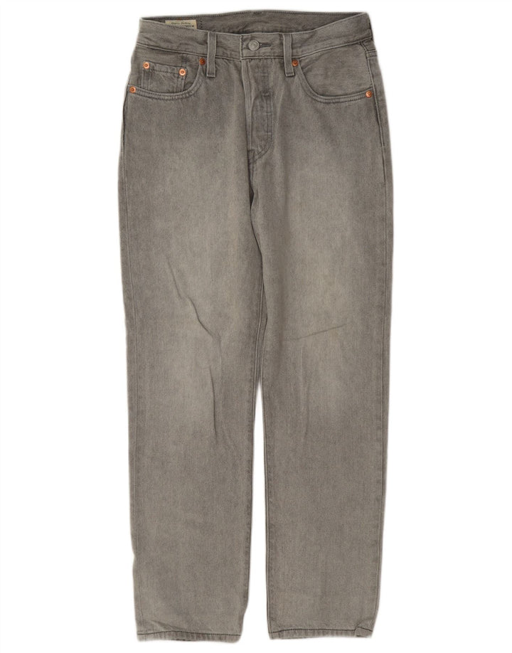 Blugi drepti pentru femei Levi's 501 W25 L28 bumbac gri