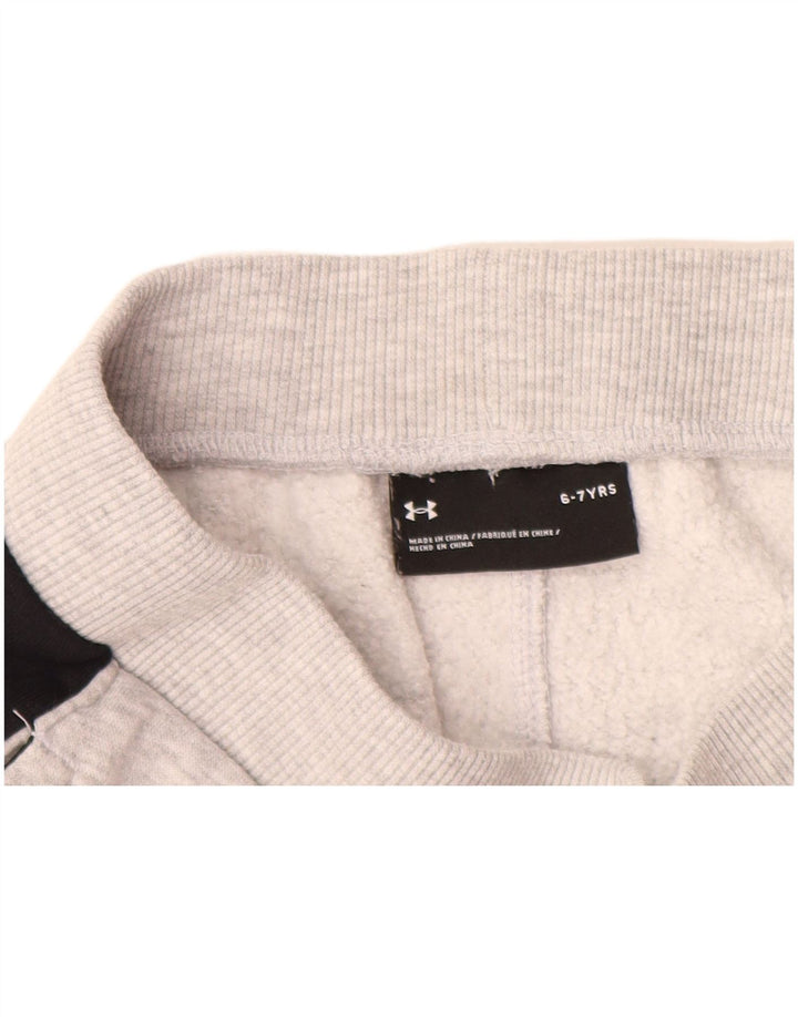 Pantaloni scurți sport grafic pentru băieți UNDER ARMOUR 6-7 ani, gri, color block