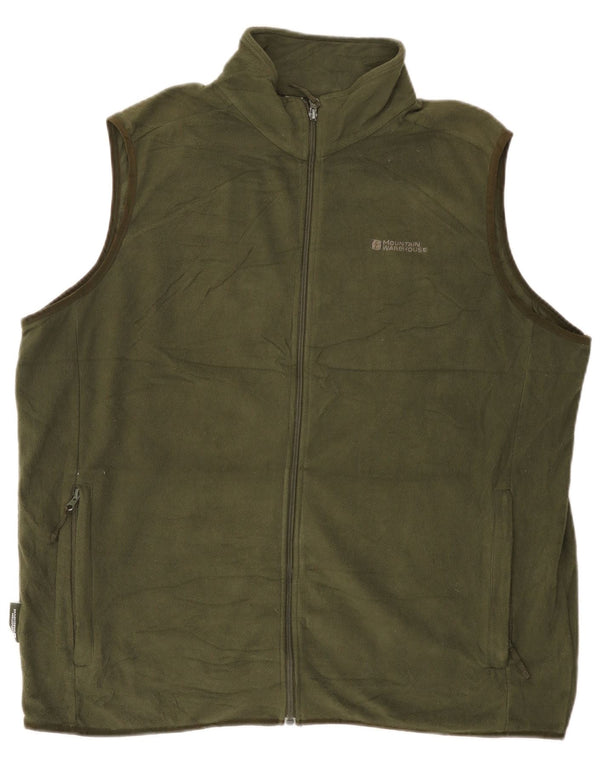 Gilet din lână pentru bărbați Mountain Warehouse UK 42 XL Kaki Poliester