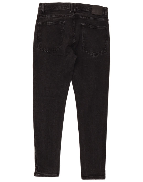 Blugi skinny pentru bărbați ZARA EU 44 Large W34 L30 Negri