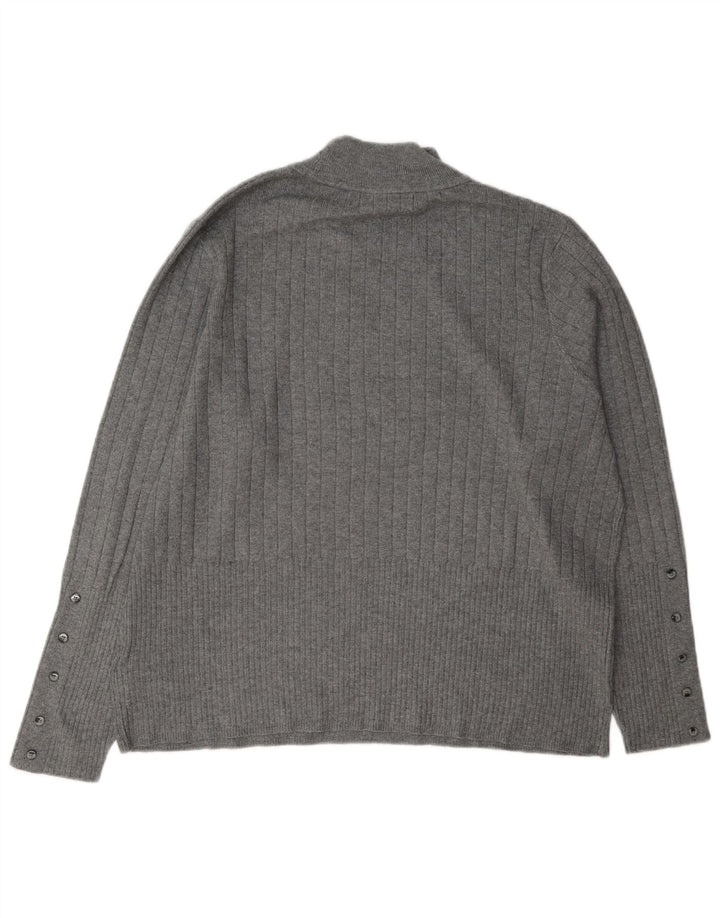 Pulover cu gât țestoasă pentru femei Marks & Spencer UK 22 3XL gri viscoză