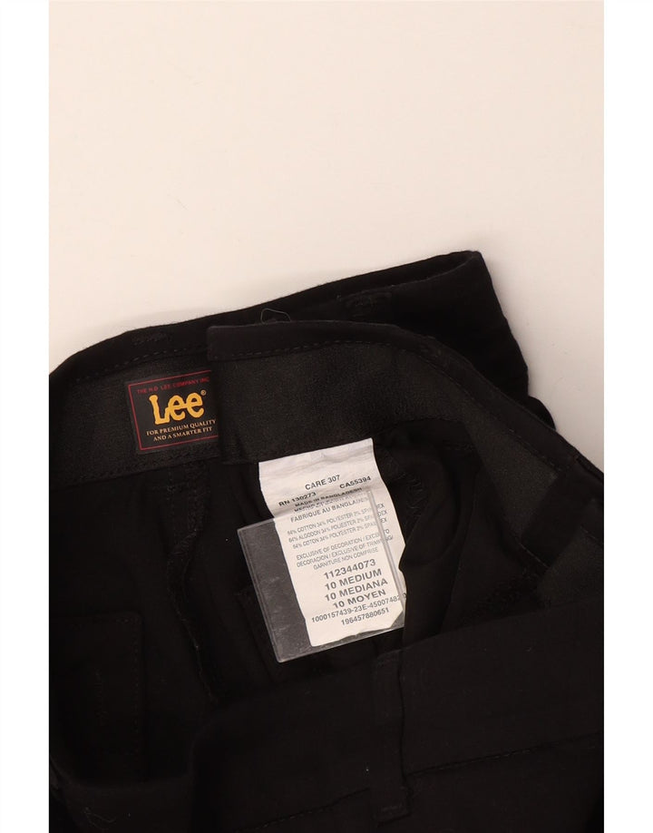 Pantaloni chino drepti pentru femei Lee US 10 Large W34 L30 Bumbac negru