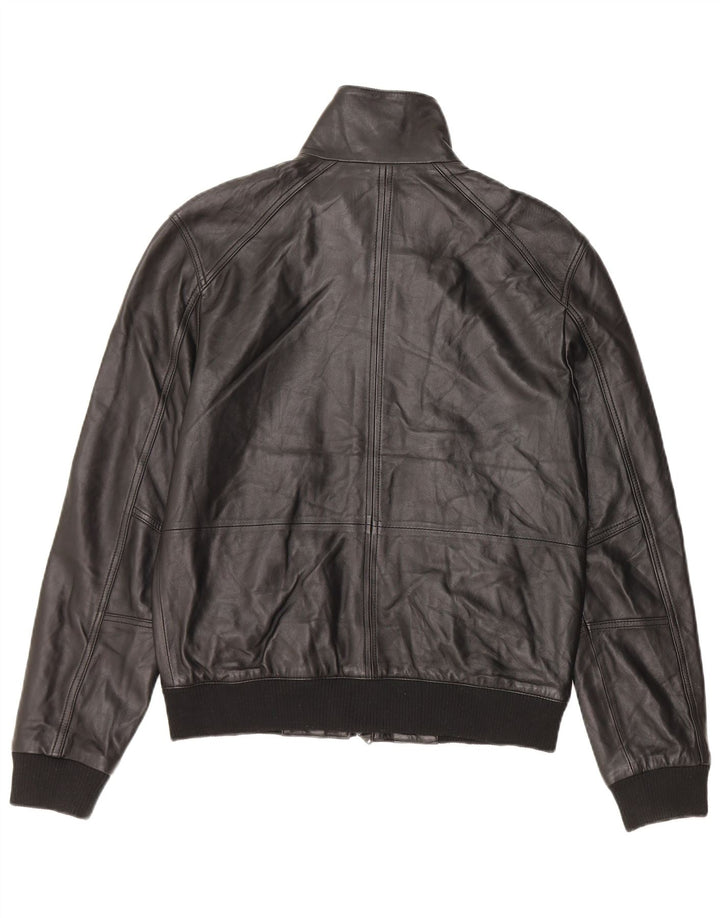 Jachetă din piele pentru bărbați Dkny UK 36 Piele neagră mică