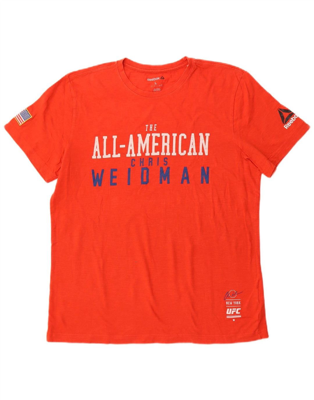 Tricou grafic REEBOK pentru bărbați Top mare bumbac portocaliu