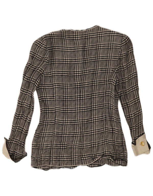 Pulover cardigan pentru femei Roccobarocco IT 44 Medium Black Houndstooth