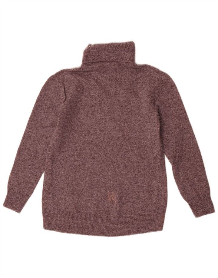 Pulover pentru femei Massimo Dutti cu gât rulat, UK 8, lână gri mică