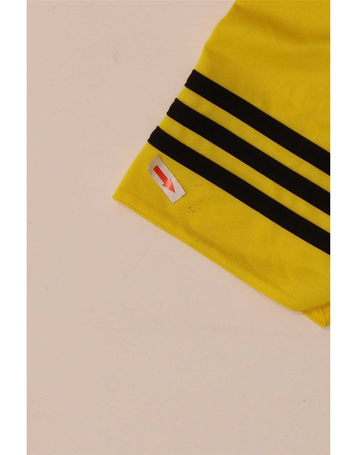 Tricou Adidas Climalite pentru bărbați Top mic din poliester galben