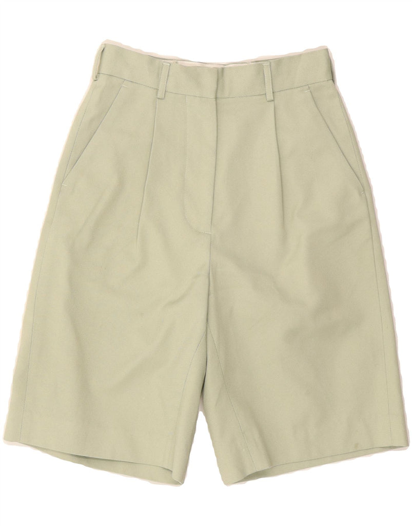 ACNE STUDIOS Womens High Waist Shorts EU 32 2XS W26 Green Classic Vintage Acne Studios and Second-Hand Acne Studios from Messina Hembry 