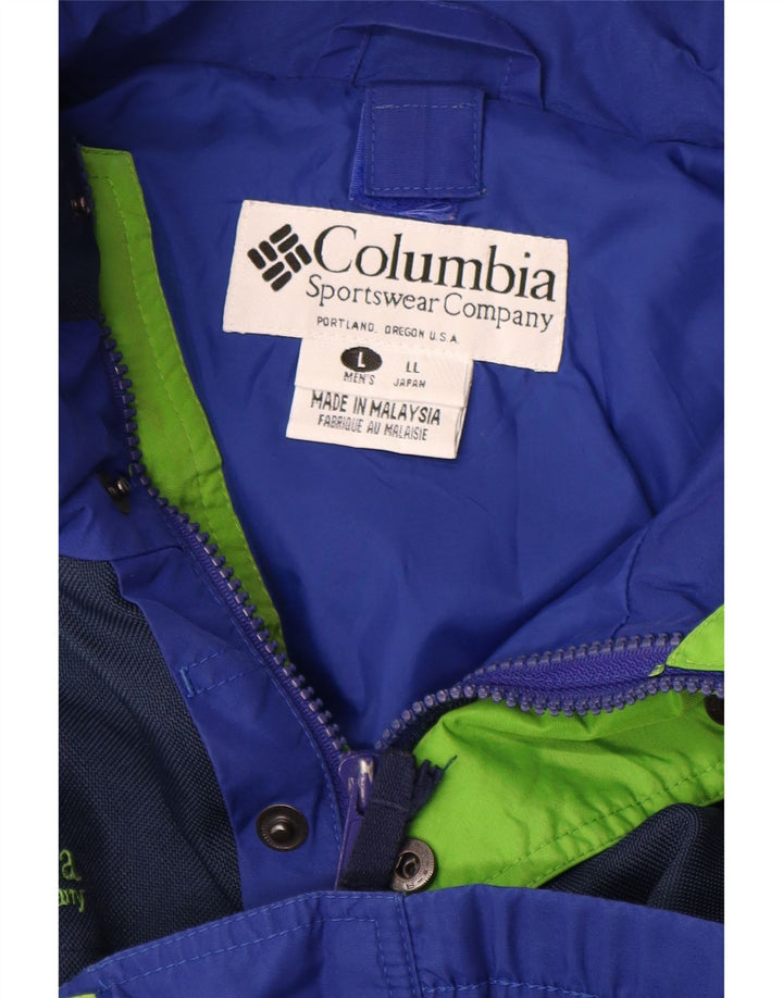 Jachetă de ploaie Columbia Bugaboo pentru bărbați UK 40, mare, albastru, color block