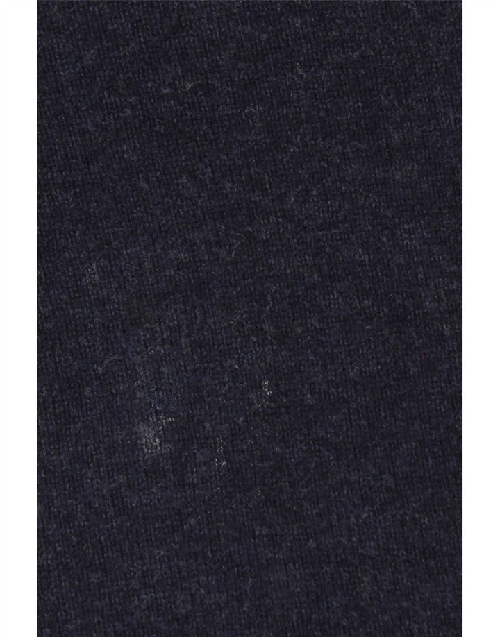 JAMES PRINGLE Pulover pentru bărbați cu gât crew pulover mare din lână bleumarin