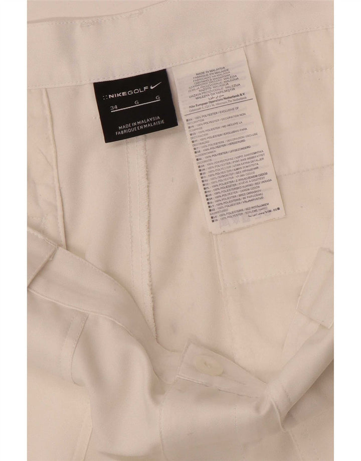 Pantaloni scurți chino pentru bărbați Nike W34 Poliester alb mare