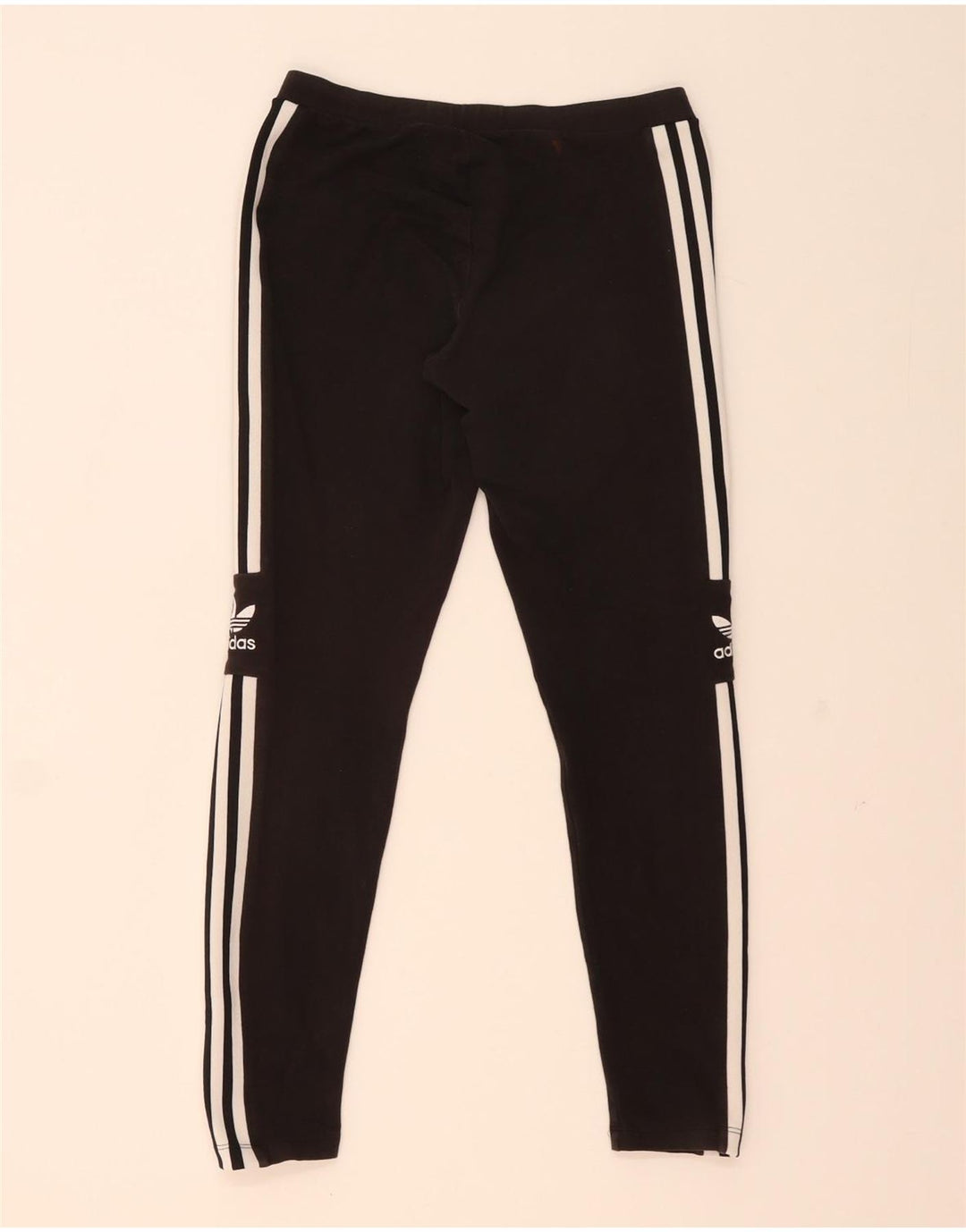 Leggings pentru femei Adidas UK 14, bumbac mediu negru