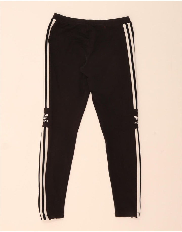 Leggings pentru femei Adidas UK 14, bumbac mediu negru