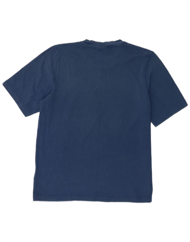 Tricou grafic pentru bărbați Adidas Top mediu din bumbac bleumarin