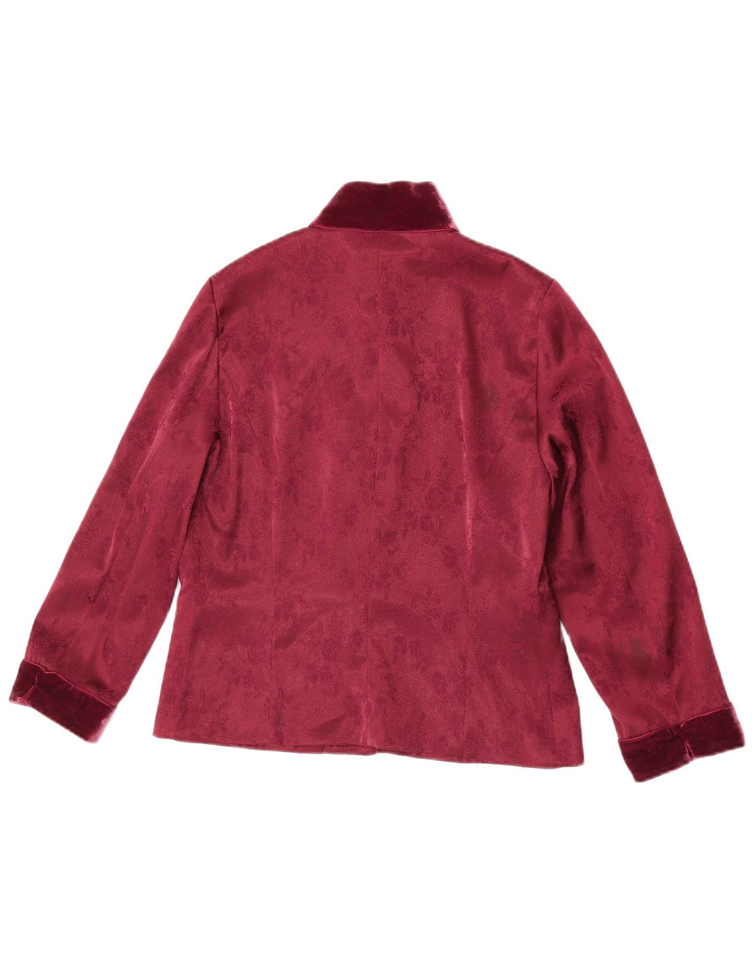 Blunauta Jachetă Blazer Oversized 3 Nasturi Femei IT 38 XS Burgundy Floral