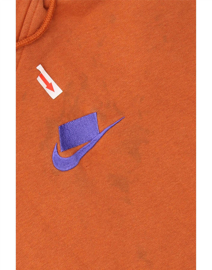 Pulover supradimensionat pentru femei Nike UK 14 bumbac portocaliu mediu