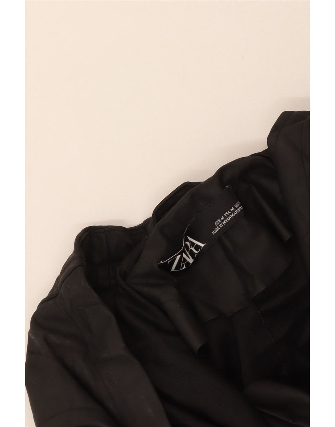 Pelernă de ploaie cu glugă pentru femei Zara UK 14 Medium Black