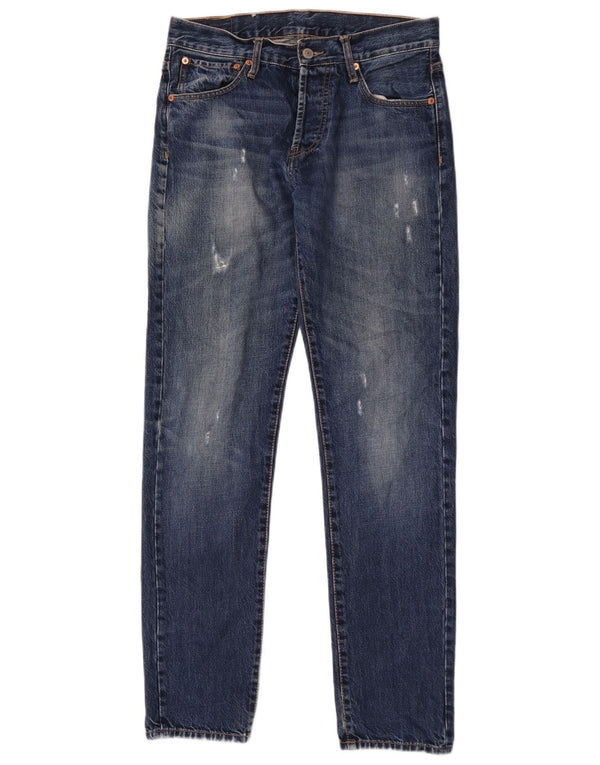 Levi's Boys 501 Blugi Distressed drepte 15-16 ani W30 L32 Bumbac albastru
