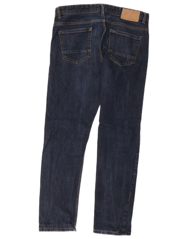 Blugi slim pentru bărbați Zara EU 40 Medium L32 L29 Bumbac bleumarin